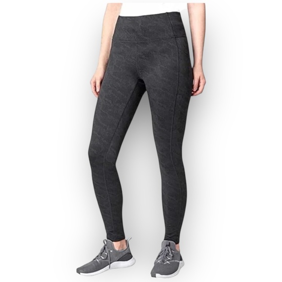 NWT Mondetta Brushed Jacquard HR Leggings – Black Combo – Size S - Picture 1 of 5